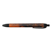 Farbeffekt Spritzer Orange & Black Kugelschreiber (Unterseite)
