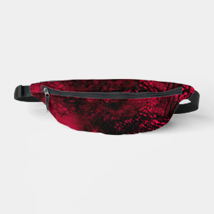 Farbeffekt Spritzer rot/schwarz Bauchtasche