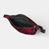 Farbeffekt Spritzer rot/schwarz Bauchtasche (Offen)
