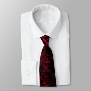 Farbeffekt Spritzer rot/schwarz Krawatte
