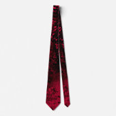 Farbeffekt Spritzer rot/schwarz Krawatte (Vorderseite)