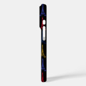 Farbeiffelturmmuster Case-Mate iPhone Hülle (Rückseite / Links)