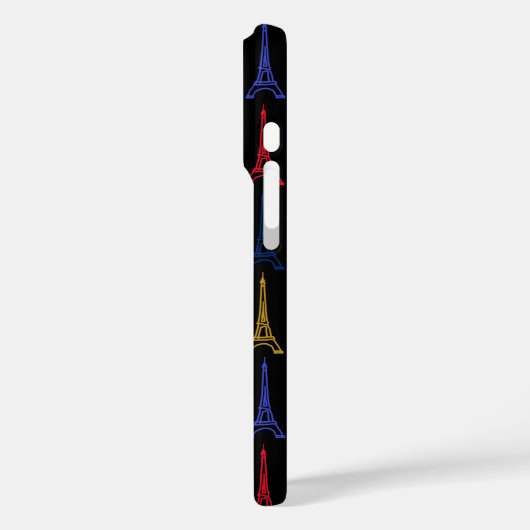 Farbeiffelturmmuster Case-Mate iPhone Hülle (Rückseite / Links)