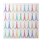 Farbeiffelturmmuster Fliese (Vorderseite)