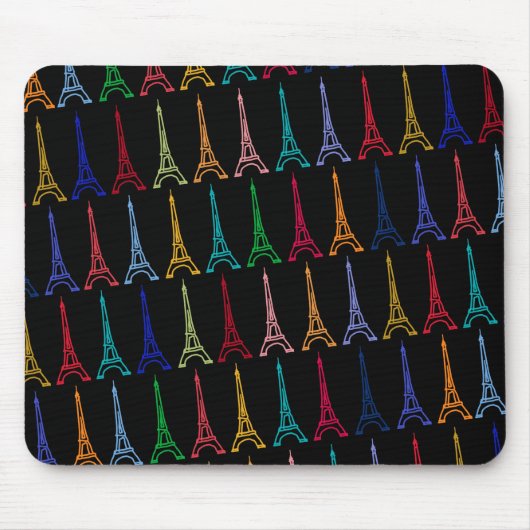 Farbeiffelturmmuster Mousepad (Vorne)