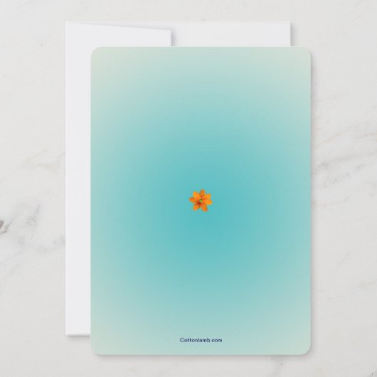 Farbeinladung Einladung (Rückseite)