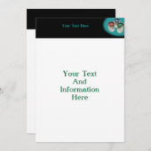 Farbeinladung Einladung (Vorne/Hinten)