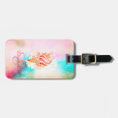 Farbeis-Monogramm Gepäckanhänger (Vorderseite horizontal)