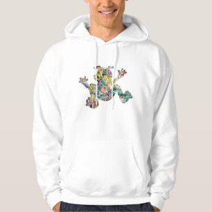 Farbele-Cartoon-Character Hoodie