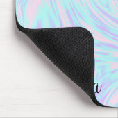 Farbelegant Pink blue purple white Mousepad (Ecke)