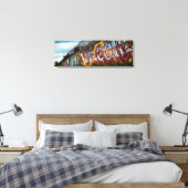 Farbempfang | Mural | Street Art | Chicago 2020 Leinwanddruck (Insitu (Schlafzimmer))