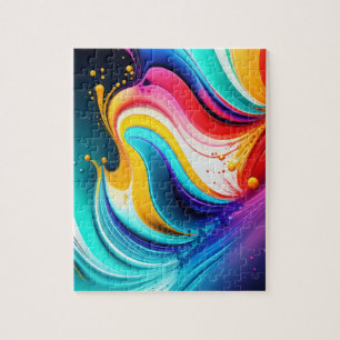 Farben Abstrakt Splash Puzzle