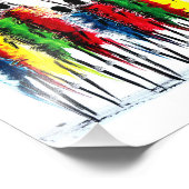 Farben Afrikas Fotodruck (Ecke)