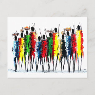 Farben Afrikas Postkarte