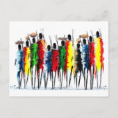 Farben Afrikas Postkarte (Vorderseite)