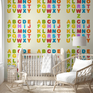 Farben Alphabet Briefe Kinder Tapete