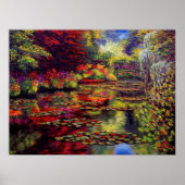 Farben am Monet-Teich Poster (Vorne)