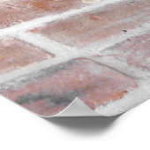 Farben an einer Ziegelwand Poster (Ecke)