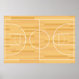 Farben anzeigen - Basketball Poster