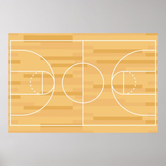 Farben anzeigen - Basketball Poster (Vorne)