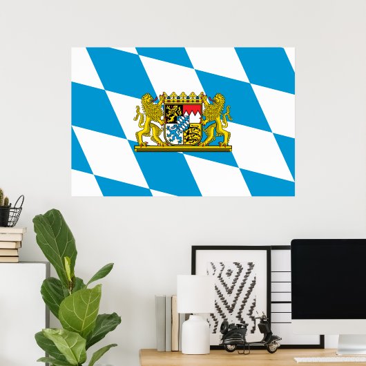 Farben anzeigen - Bayern Poster (Heimbüro)