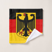 Farben anzeigen - Deutschland Badhandtuch Set (Waschlappen)