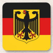 Farben anzeigen - Deutschland Getränkeuntersetzer (Vorderseite)