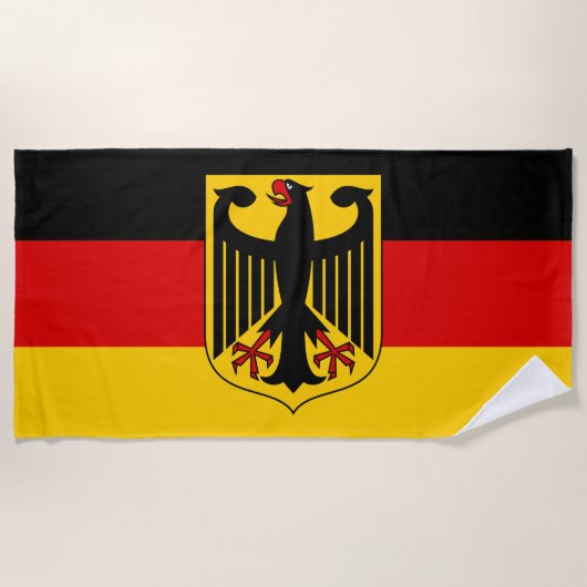 Farben anzeigen - Deutschland Strandtuch (Vorderseite)