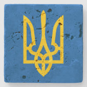 Farben anzeigen - Ukraine Steinuntersetzer (Vorderseite)