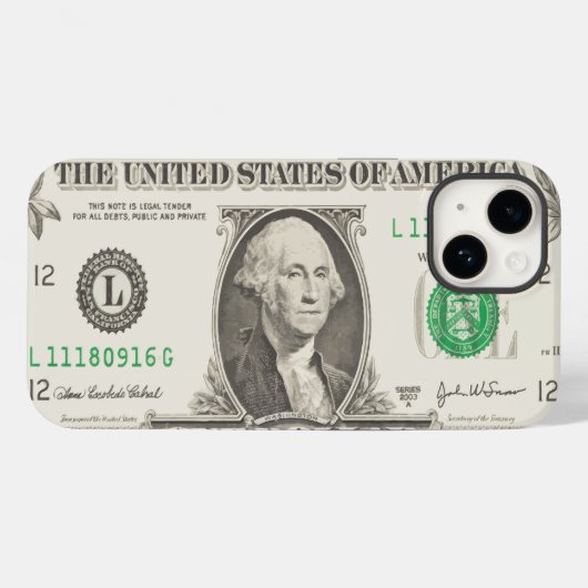 Farben anzeigen - US-Dollar Case-Mate iPhone Hülle (Rückseite (Horizontal))