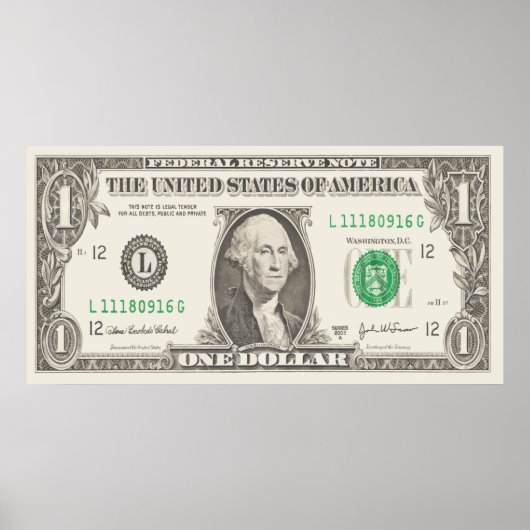 Farben anzeigen - US-Dollar Poster (Vorne)