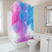 Farben Aquarell Farbe hell Duschvorhang (Beispiel)