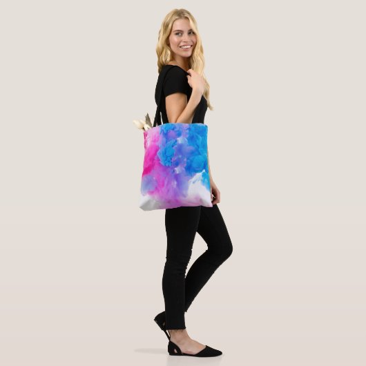 Farben Aquarell Farbe hell Tasche (Am Model)