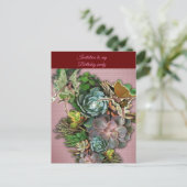 Farben auf einem Sukkulenten Display Postkarte (Stehend Vorderseite)