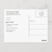 Farben auf einem Sukkulenten Display Postkarte (Rückseite)