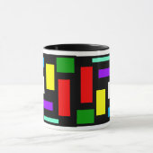 Farben auf schwarzer Hintergrund-Kaffee-Tasse Tasse (Zentrum)