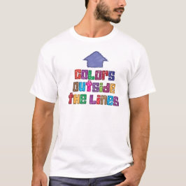 Farben außerhalb des Leuchtfarbenhemds T-Shirt