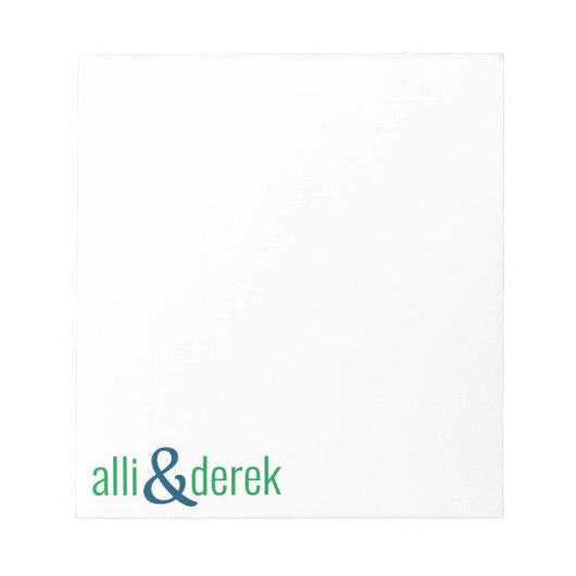 Farben: Blocknamen Pupp für den Editor Notizblock (Vorderseite)