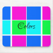 Farben Blue Pink Green Mouse Pad! Mousepad (Vorne)