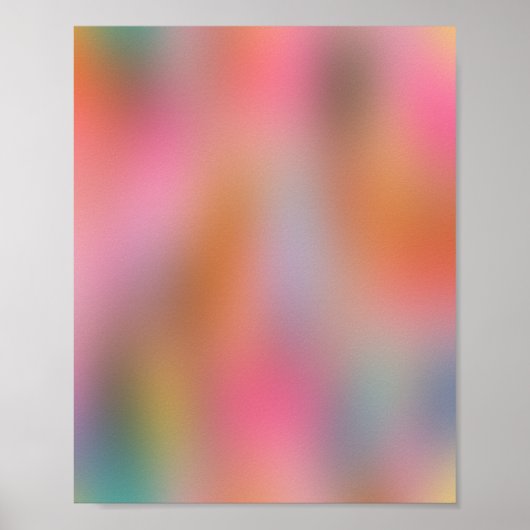Farben blühen 05 Aura strahlend Poster (Vorne)