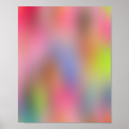 Farben blühen 08 Aura strahlend Poster (Vorne)