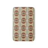 Farben brauner, grüner und tangestreifter Muster Badematte (Vorderseite Vertikal)