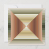 Farben brauner, grüner und tangestreifter Muster Karte (Vorderseite)