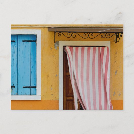 Farben Burano Italien #1 Postkarte (Vorderseite)