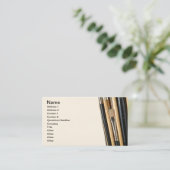 Farben-Bürsten abgeschieden auf weißem Hintergrund Visitenkarte (Stehend Vorderseite)