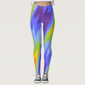 Farben Chakras / Regenbogen - Rissrand II Leggings (Vorderseite)