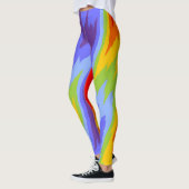 Farben Chakras / Regenbogen - Rissrand II Leggings (Links)