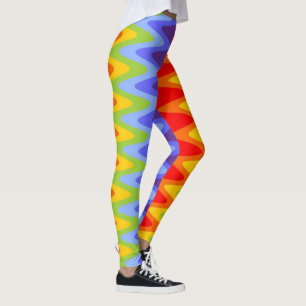 Farben Chakras/Regenbogen - Zick-Zack-Zwirner I Leggings