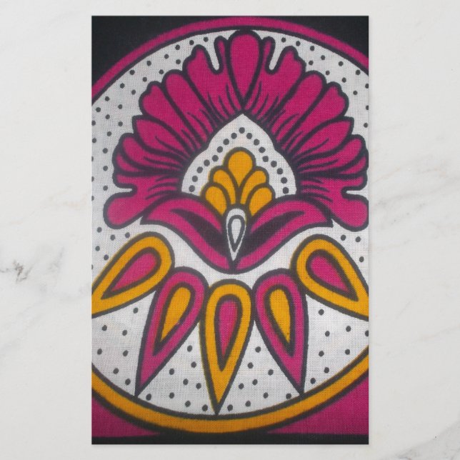 Farben cool Retro Vintag afrikanischer Styl (Vorderseite)