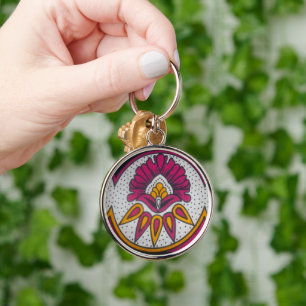 Farben cool Retro Vintag afrikanischer Styl Schlüsselanhänger